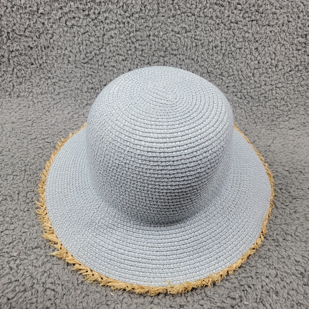 Nicole Marciano Blue Summer Hat Wide Rim Women's 100% Paille 100% Straw Hat O/S.